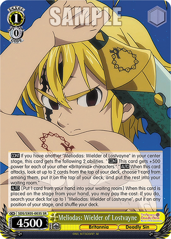 Meliodas: Wielder of Lostvayne