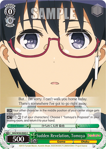 Sudden Revelation, Tomoya