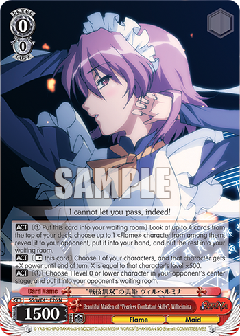 Beautiful Maiden of "Peerless Combatant Skills", Wilhelmina