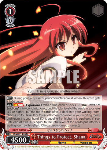 Things to Protect, Shana