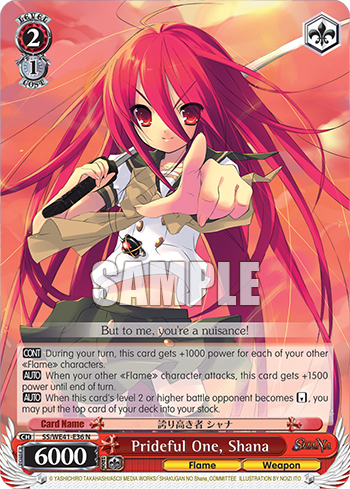 Prideful One, Shana