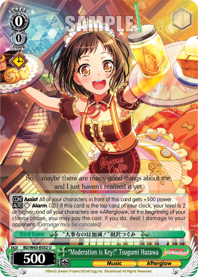 "Moderation is Key!" Tsugumi Hazawa