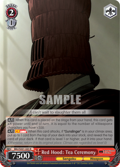 Red Hood: Tea Ceremony