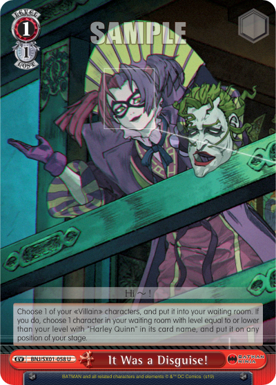 It Was a Disguise!