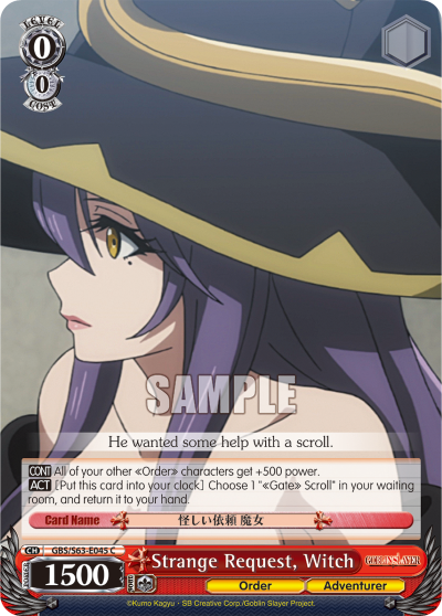 Strange Request, Witch