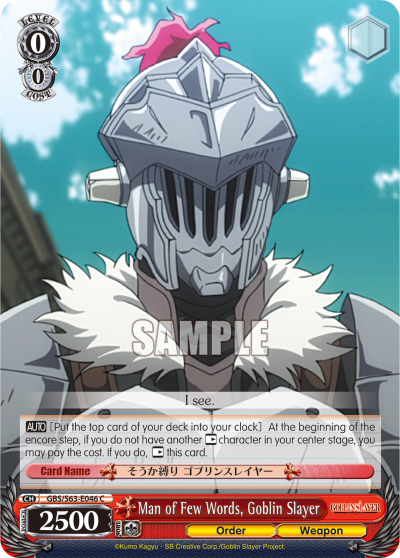 Man of Few Words, Goblin Slayer