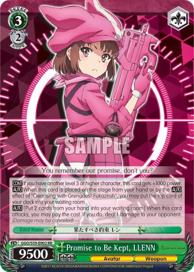 Promise to Be Kept, LLENN decoding=