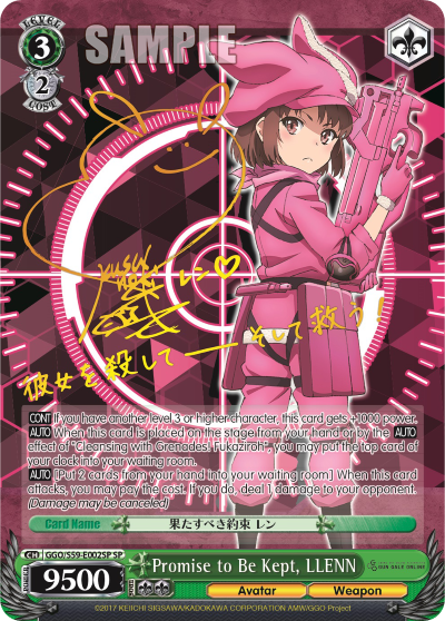 Promise to Be Kept, LLENN decoding=