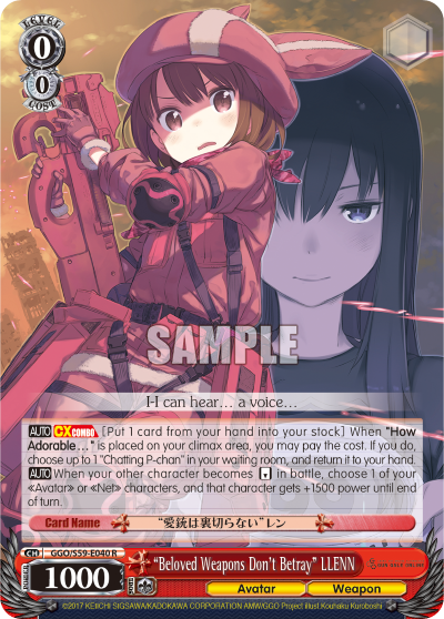 "Beloved Weapons Don't Betray" LLENN