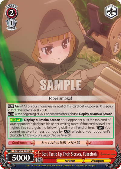 Best Tactic Up Their Sleeves, Fukaziroh