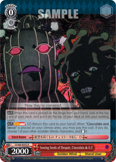 Sowing Seeds of Despair, Cioccolata & G.T