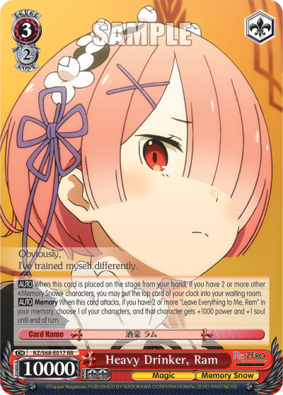 Heavy Drinker, Ram