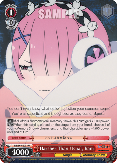 Harsher Than Usual, Ram