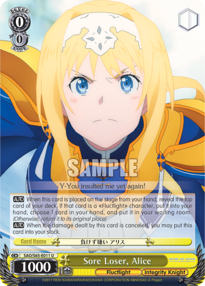Sore Loser, Alice