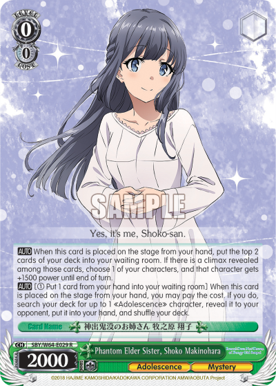 Phantom Elder Sister, Shoko Makinohara