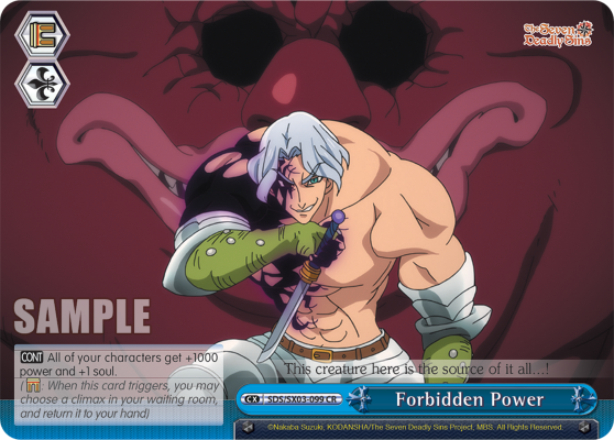 The Seven Deadly Sins card Nanatsu no Taizai Gilthunder Howzer KC01-11