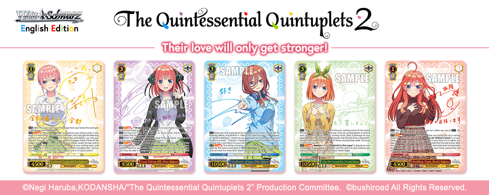 The Quintessential Quintuplets 2 Quintessential Feature: Their love will only get stronger! Top Banner