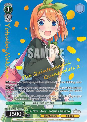 Booster Pack The Quintessential Quintuplets 2 ｜ Weiß Schwarz