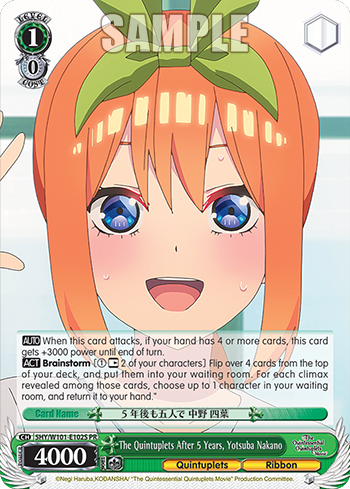 The Quintessential Quintuplets Movie Memorial Trump & Card