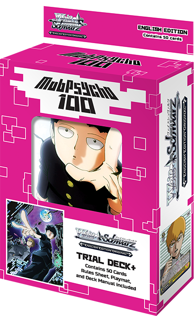 Weiss Schwarz Bushiroad Mob Psycho 100 Sealed Booster Pack Lot 3 Packs 