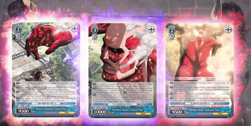 attack on titan card game play through